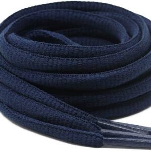 HOME13 Round Oval Shoes laces Athletic Shoe Laces for Sport/Running Shoes Shoe Strings (47inch_120cm, Navy Blue Color, 4) Shoe Lace??(Navy Blue Set of 2)