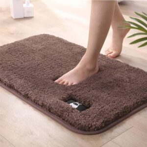 MAA HOME CONCEPT Microfiber Floor Mat??(DK Brown, Medium)