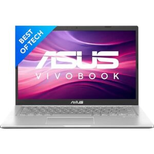 ASUS Vivobook 14, Intel Core i3-1115G4 11th Gen, 14″ (35.56 cms) FHD, Thin and Light Laptop (8GB/512GB SSD/Windows 11/Office 2021/Transparent Silver/1.60 kg), X1400EA-EK322WS