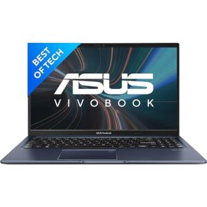 ASUS Vivobook 15, Intel Core i3-1220P 12th Gen, 15.6″ (39.62 cm) FHD, Thin and Laptop (8GB/512GB SSD/Integrated Graphics/Windows 11/Office 2021/Alexa Built-in/FP Sensor/Blue/1.7 kg), X1502ZA-EJ381WS