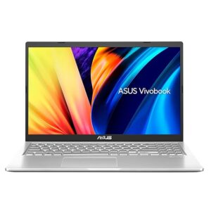ASUS VivoBook 15, Intel Core i3-1115G4 11th Gen, 15.6″ (39.62 cm) FHD, Thin and Light Laptop (8GB/512 SSD/Windows 11/Office 2021/FP Sensor/Transparent Silver/1.8 kg), X1500EA-EJ3379WS